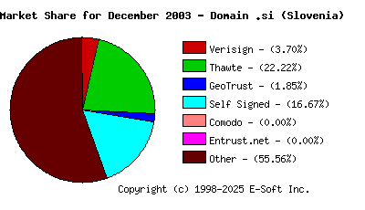 January 1st 2004 CA Market Share Pie Chart