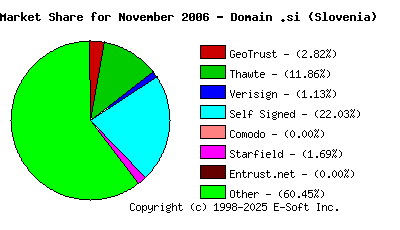December 1st 2006 CA Market Share Pie Chart