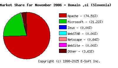 December 1st, 2006 Market Share Pie Chart