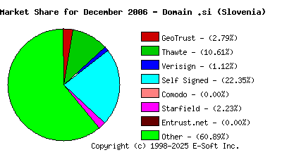 January 1st 2007 CA Market Share Pie Chart