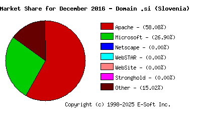 January 1st, 2017 Market Share Pie Chart
