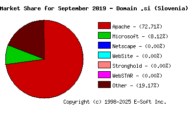 October 1st, 2019 Market Share Pie Chart