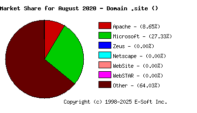 September 1st, 2020 Market Share Pie Chart