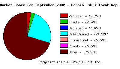 October 1st 2002 CA Market Share Pie Chart