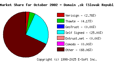 November 1st 2002 CA Market Share Pie Chart