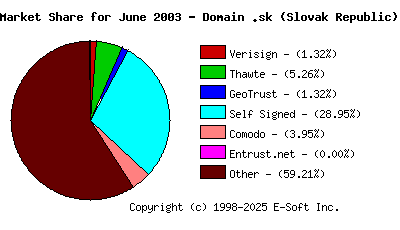 July 1st 2003 CA Market Share Pie Chart