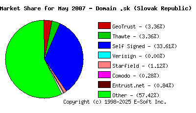 June 1st 2007 CA Market Share Pie Chart