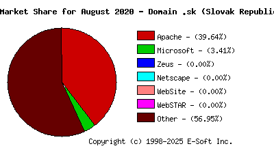 September 1st, 2020 Market Share Pie Chart
