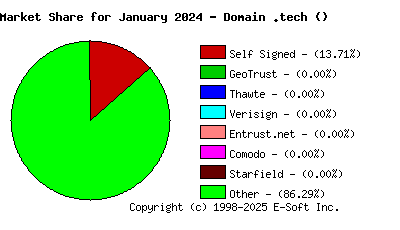 February 1st 2024 CA Market Share Pie Chart