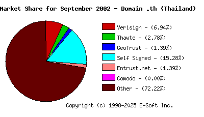 October 1st 2002 CA Market Share Pie Chart