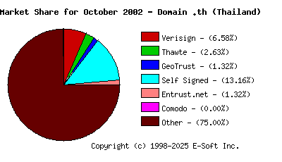 November 1st 2002 CA Market Share Pie Chart
