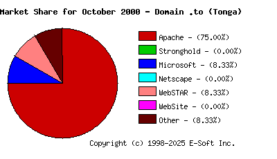 November 1st, 2000 Market Share Pie Chart