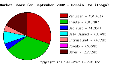 October 1st 2002 CA Market Share Pie Chart