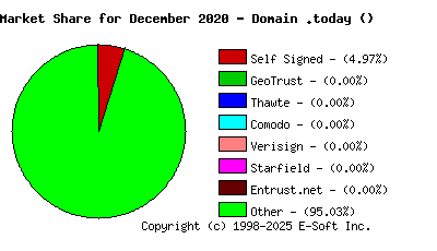 January 1st 2021 CA Market Share Pie Chart