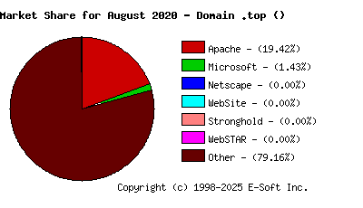 September 1st, 2020 Market Share Pie Chart