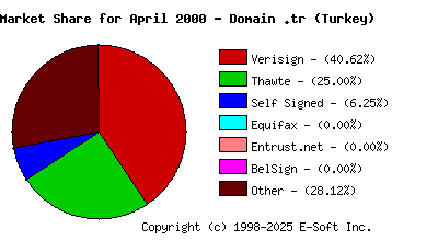 May 1st 2000 CA Market Share Pie Chart