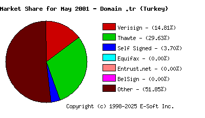 June 1st 2001 CA Market Share Pie Chart