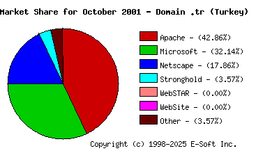 November 1st, 2001 Market Share Pie Chart