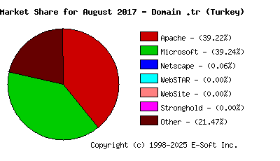 September 1st, 2017 Market Share Pie Chart