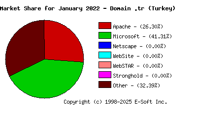 February 1st, 2022 Market Share Pie Chart