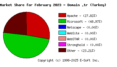 March 1st, 2023 Market Share Pie Chart