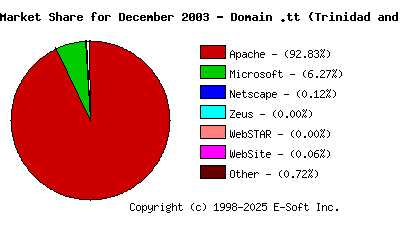 January 1st, 2004 Market Share Pie Chart