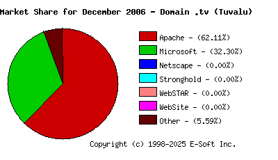 January 1st, 2007 Market Share Pie Chart