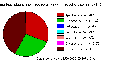February 1st, 2022 Market Share Pie Chart