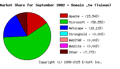 October 1st, 2002 Market Share Pie Chart