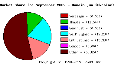October 1st 2002 CA Market Share Pie Chart