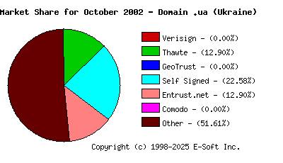 November 1st 2002 CA Market Share Pie Chart