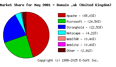 June 1st, 2001 Market Share Pie Chart