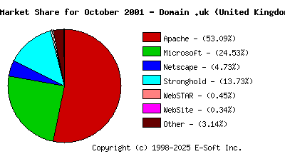 November 1st, 2001 Market Share Pie Chart