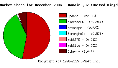 January 1st, 2007 Market Share Pie Chart