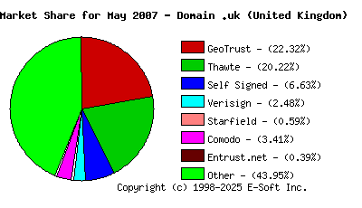 June 1st 2007 CA Market Share Pie Chart