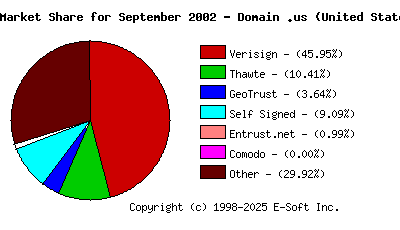 October 1st 2002 CA Market Share Pie Chart