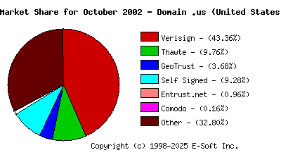 November 1st 2002 CA Market Share Pie Chart