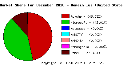 January 1st, 2017 Market Share Pie Chart