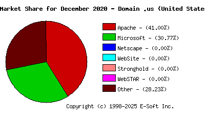 January 1st, 2021 Market Share Pie Chart