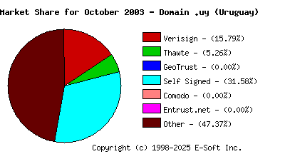 November 1st 2003 CA Market Share Pie Chart
