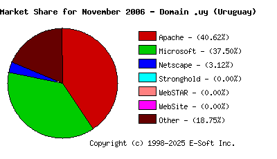 December 1st, 2006 Market Share Pie Chart