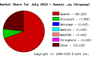 August 1st, 2019 Market Share Pie Chart