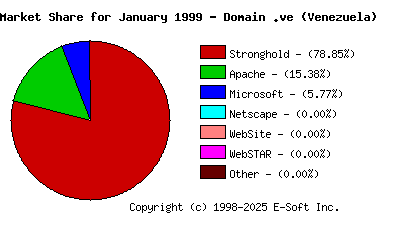 February 1st, 1999 Market Share Pie Chart