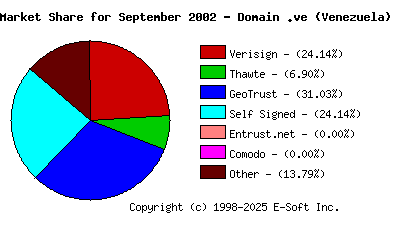 October 1st 2002 CA Market Share Pie Chart