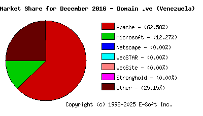 January 1st, 2017 Market Share Pie Chart