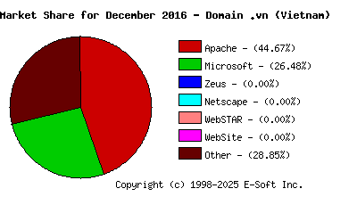 January 1st, 2017 Market Share Pie Chart
