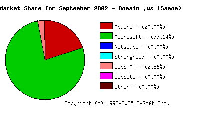 October 1st, 2002 Market Share Pie Chart