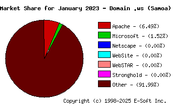 February 1st, 2023 Market Share Pie Chart