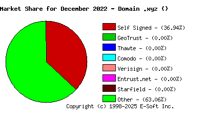 January 1st 2023 CA Market Share Pie Chart