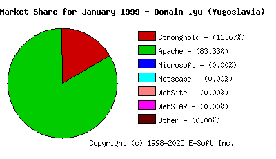February 1st, 1999 Market Share Pie Chart